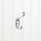 Elements 3-3/8" Polished Chrome Small Transitional Double Prong Wall Mounted Hook YD40-337PC - alternate 1